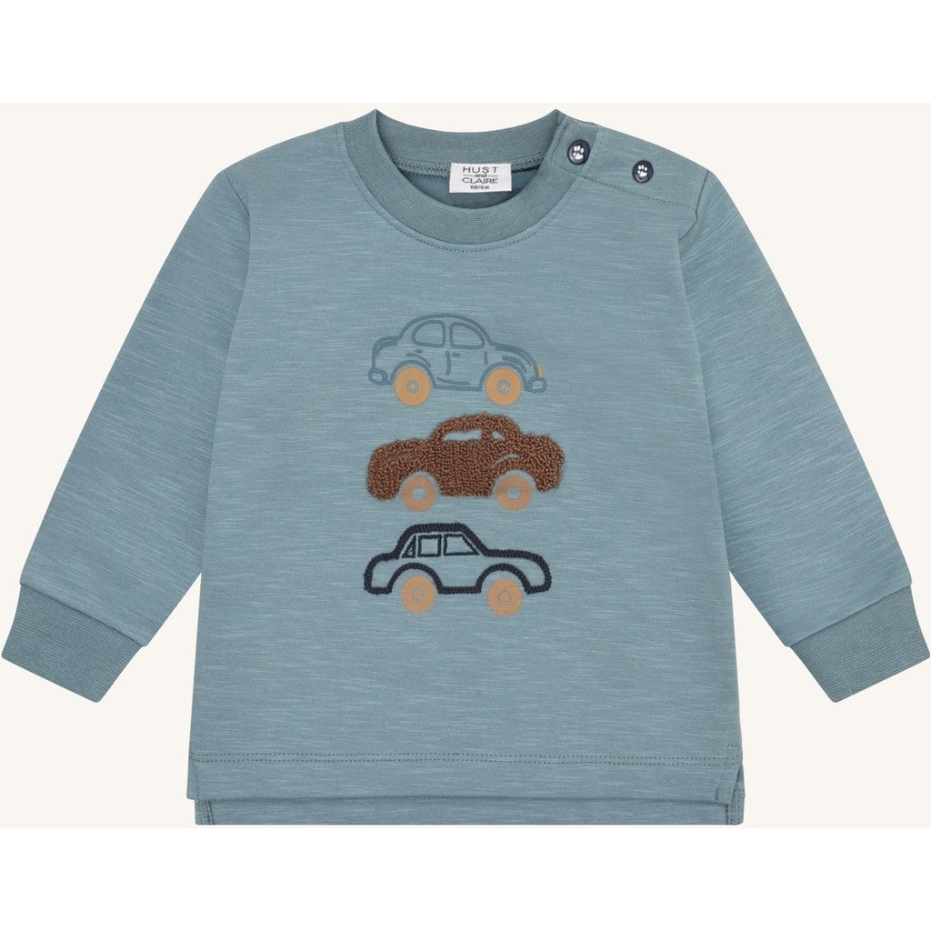 Hust & Claire HCSofus Loop Cars Sweatshirt 3140 Iron Blue