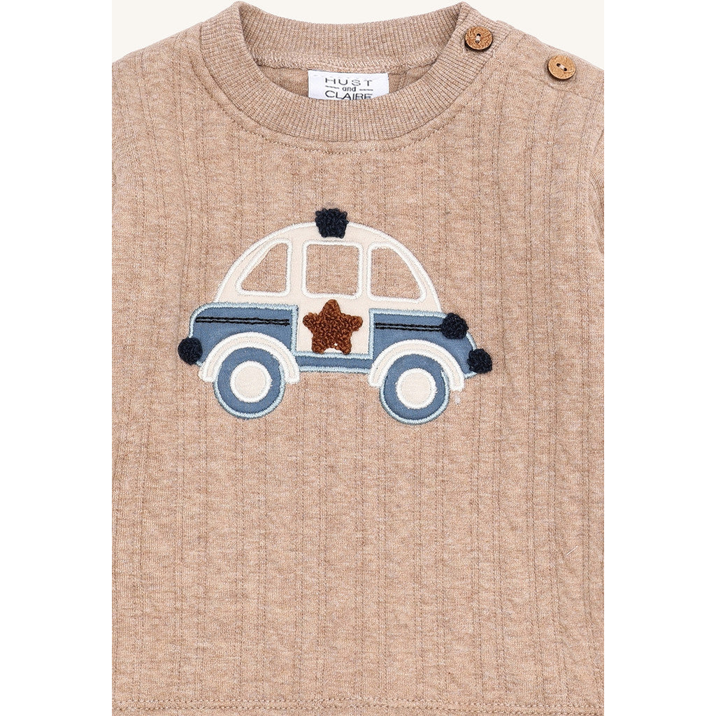 Hust & Claire HCSofus Policecar Sweatshirt 3554 Biscuit