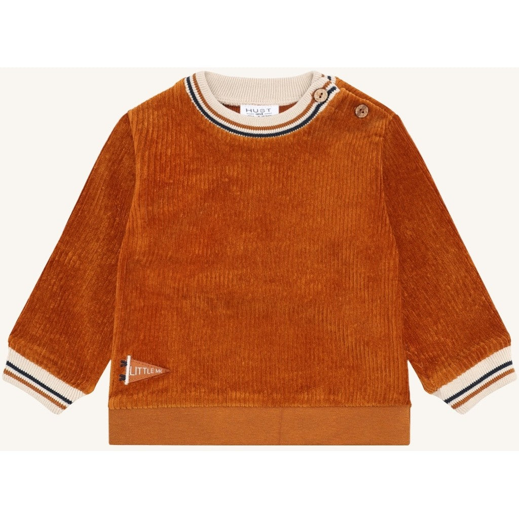 Hust & Claire HCSofus Ribbed velour Sweatshirt 3022 Squirrel