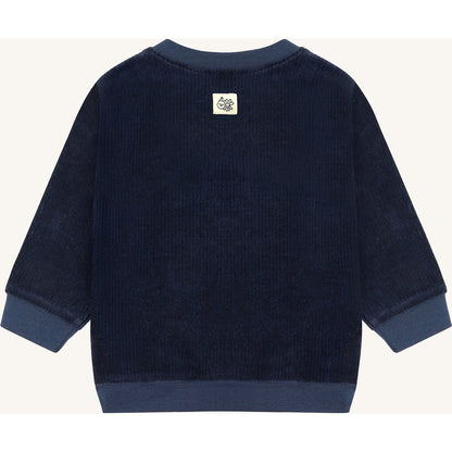 Hust & Claire HCSofus Ribbed velour Sweatshirt 3146 Blues