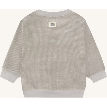 Hust & Claire HCSofus Ribbed velour Sweatshirt 4440 Forest Fog