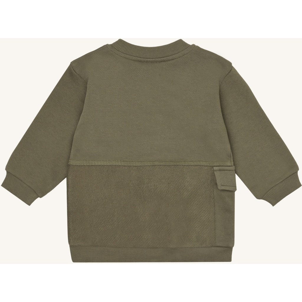 Hust & Claire HCSofus Zip Cross Terry Sweatshirt 3919 Turtle