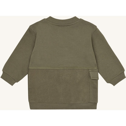 Hust & Claire HCSofus Zip Cross Terry Sweatshirt 3919 Turtle