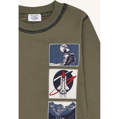 Hust & Claire HCSune Space T-shirt L/S 3919 Turtle
