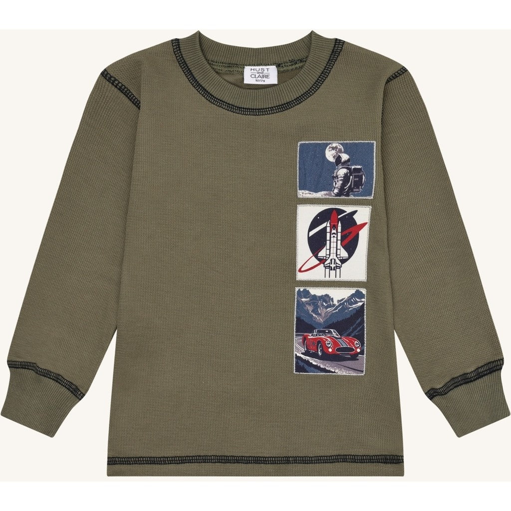 Hust & Claire HCSune Space T-shirt L/S 3919 Turtle
