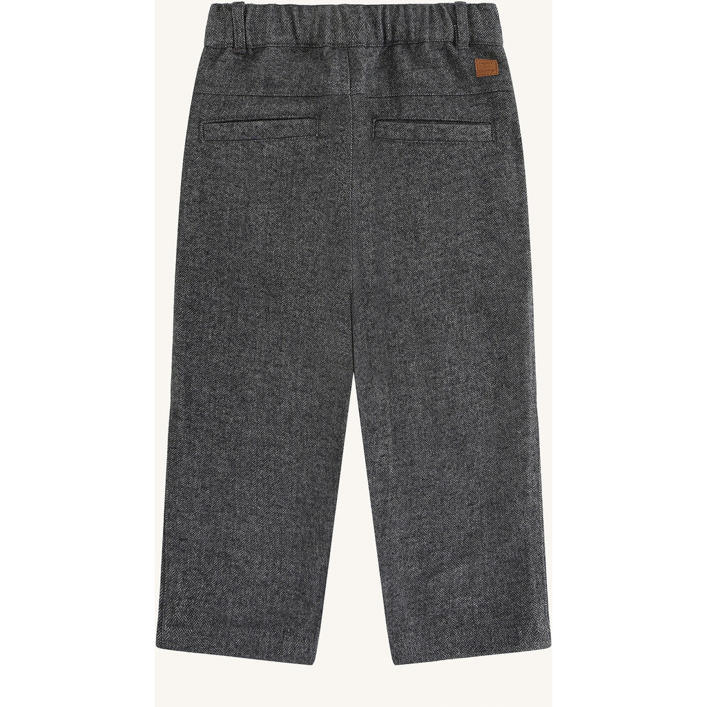 Hust & Claire HCTage  Herringbone Trousers 1202 Grey Blend