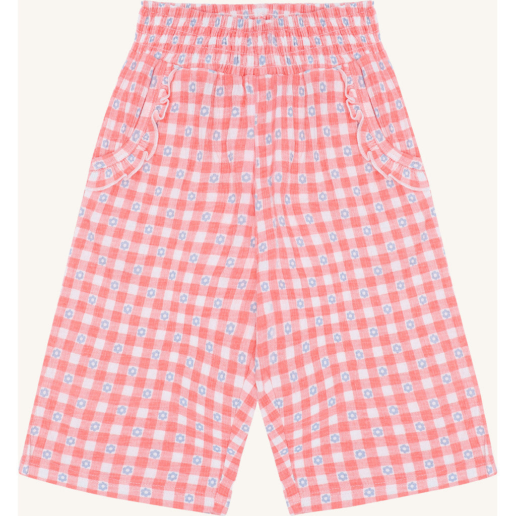 Hust & Claire HCTeah Flower Check Trousers 3761 Shell
