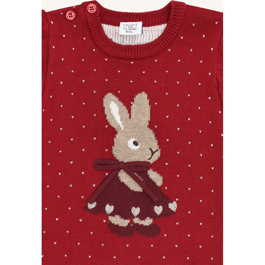 Hust & Claire HCVilma bunny Knitwear 3379 Teaberry