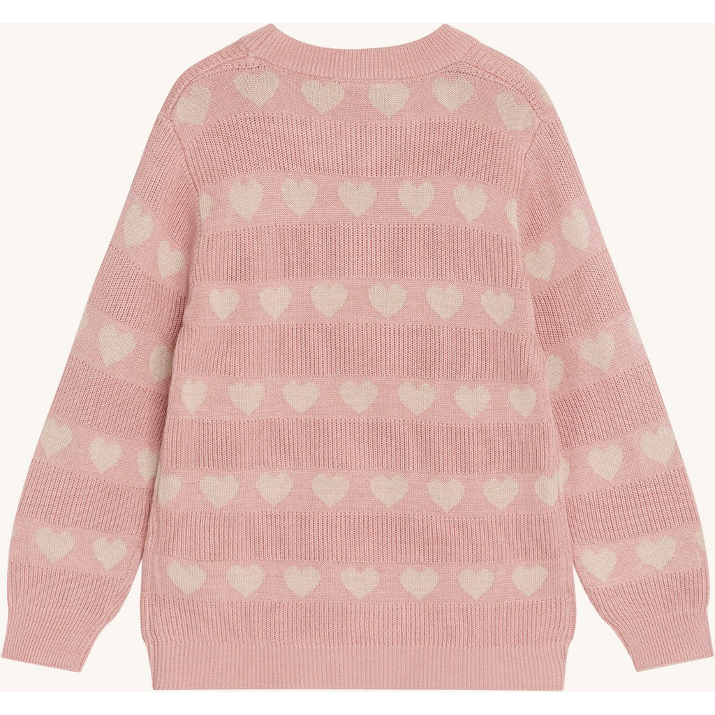Hust & Claire Knit HCPos Jacquard knit Pullover 3366 Dusty Rose