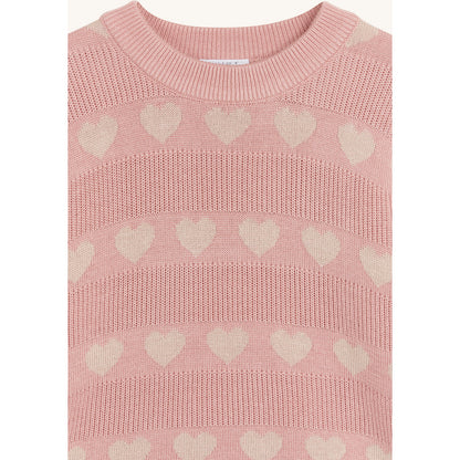 Hust & Claire Knit HCPos Jacquard knit Pullover 3366 Dusty Rose