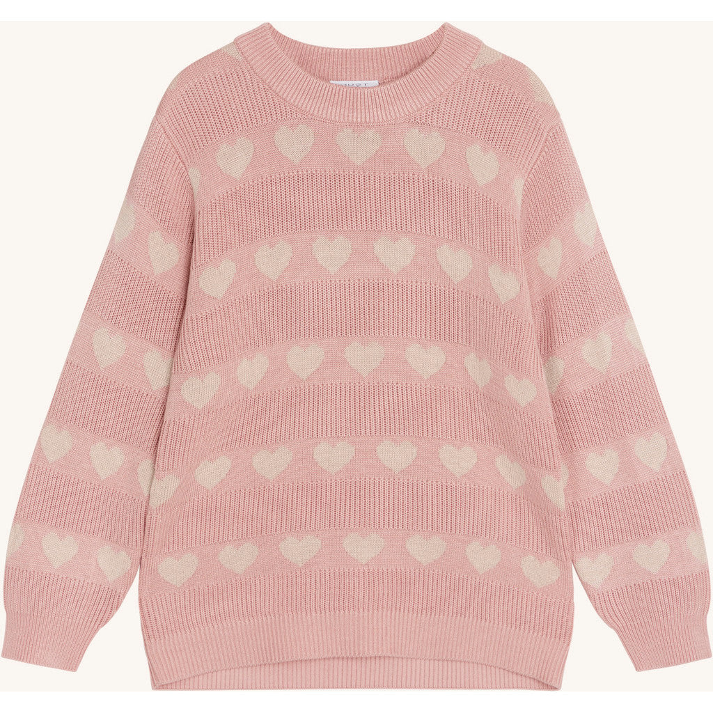 Hust & Claire Knit HCPos Jacquard knit Pullover 3366 Dusty Rose