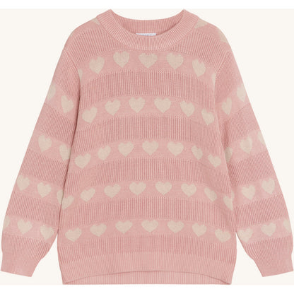 Hust & Claire Knit HCPos Jacquard knit Pullover 3366 Dusty Rose