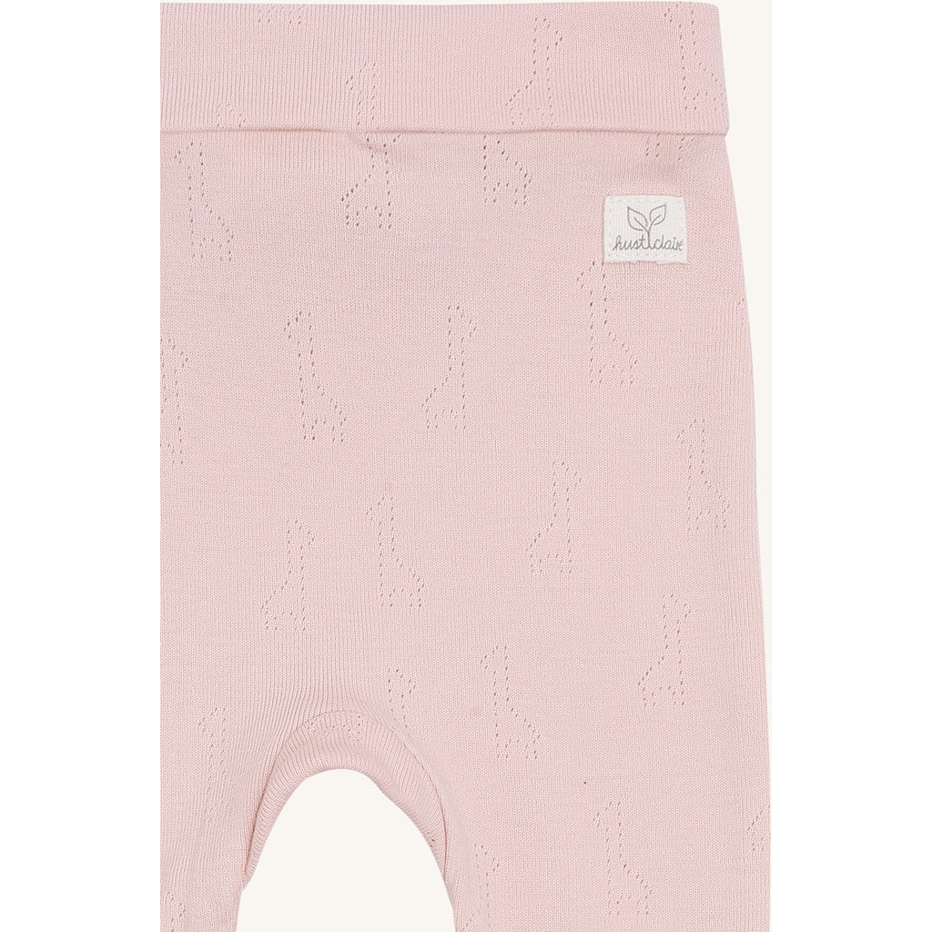 Hust & Claire Leggings HCLas Pointelle Giraffe Leggings 3322 Peach Dust