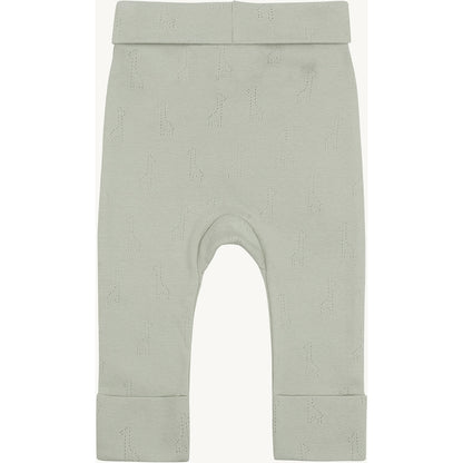 Hust & Claire Leggings HCLas Pointelle Giraffe Leggings 4409 Green Sage
