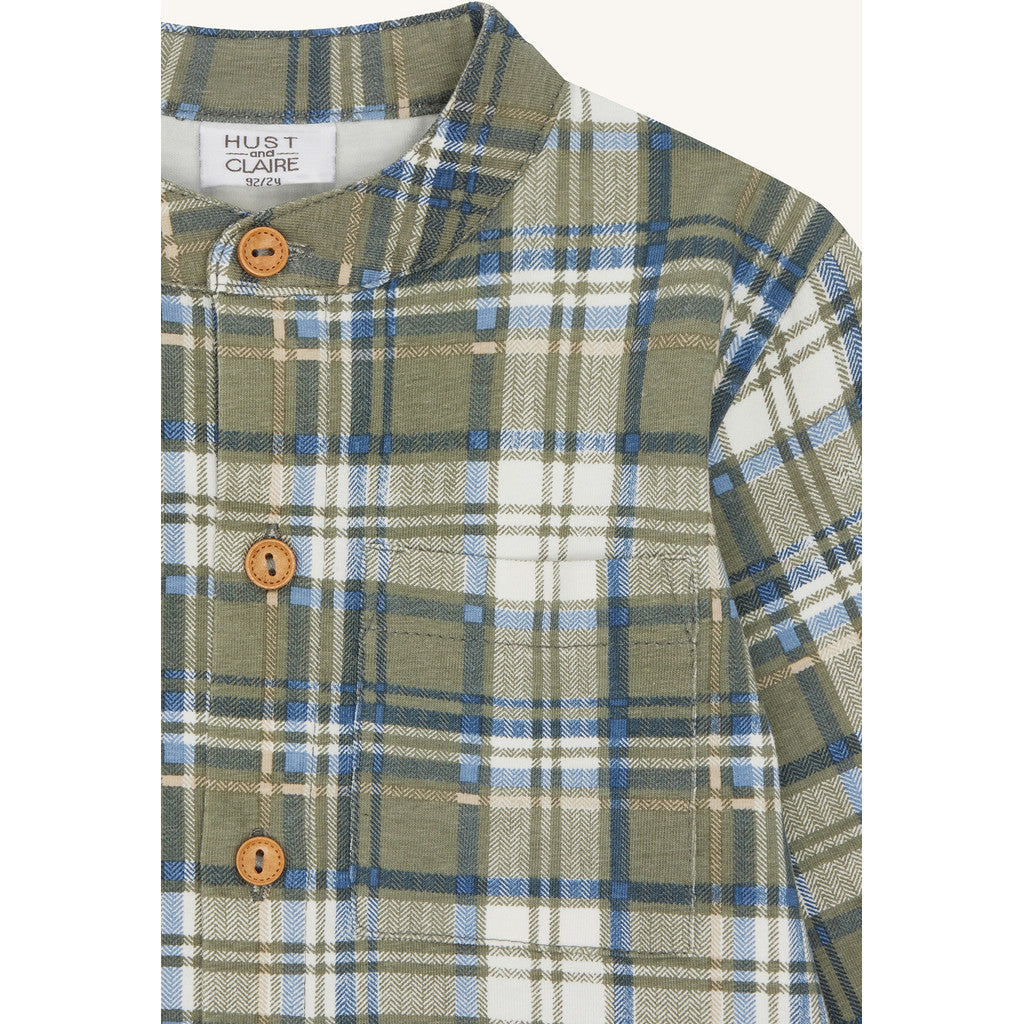 Hust & Claire Shirt HCRavn Plaid Check Shirts 3448 Seagrass