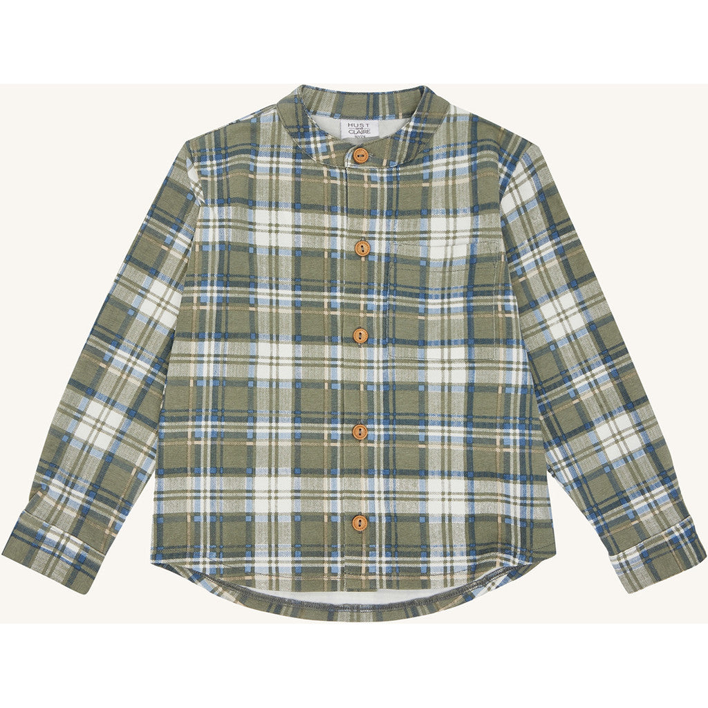 Hust & Claire Shirt HCRavn Plaid Check Shirts 3448 Seagrass
