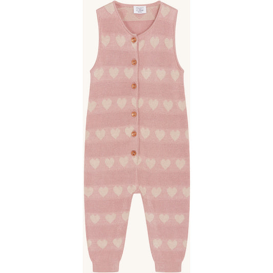 Hust & Claire Suit HCMonly Jacquard knit Pants suit 3366 Dusty Rose