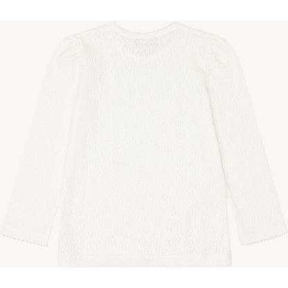 Hust & Claire T-shirt HCAlma Pointelle T-shirt L/S 3270 Ivory