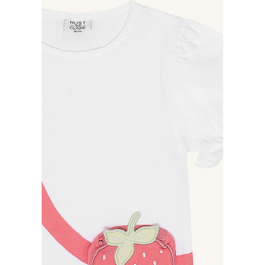 Hust & Claire T-shirt HCAlma bag T-shirt S/S 3246 White