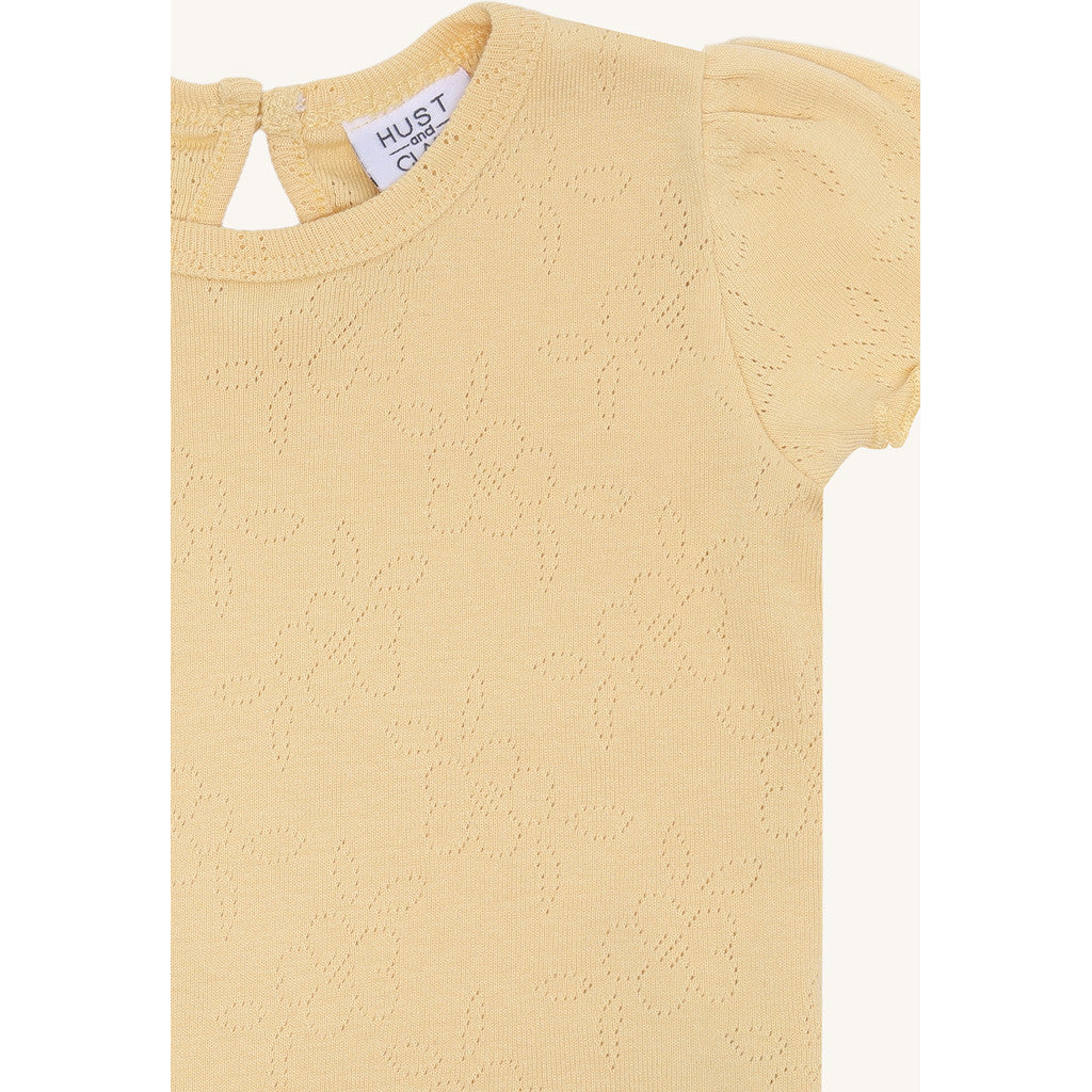 Hust & Claire T-shirt HCAlma basic pointelle T-shirt S/S 4614 Nectar