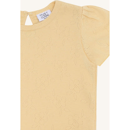 Hust & Claire T-shirt HCAlma basic pointelle T-shirt S/S 4614 Nectar