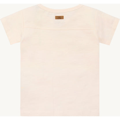 Hust & Claire T-shirt HCAugust Slub Backhoe appl. T-shirt S/S 3270 Ivory