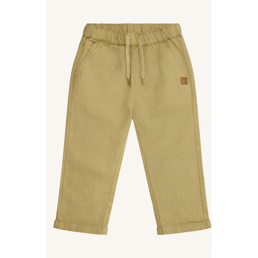 Hust & Claire Trousers HCThure Linen YD Trousers 4442 Green Bone
